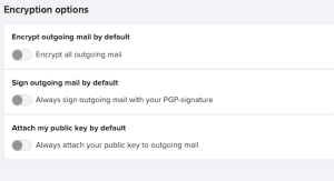 Standaard encryptie-instellingen